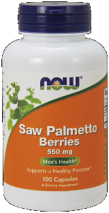 Saw Palmetto Berry 550 mg (100 Caps) NOW Foods